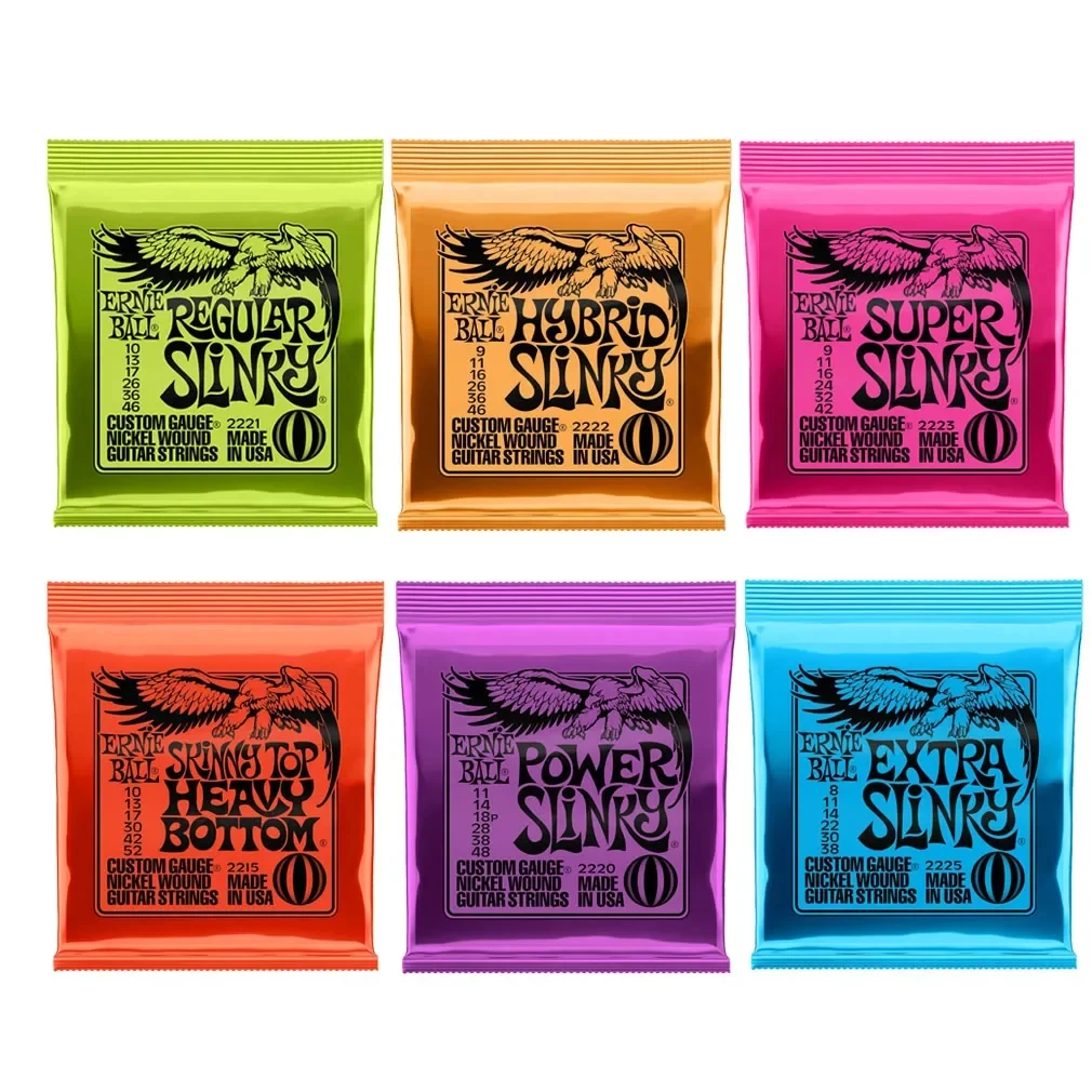 Ernie Ball Electric Guitar Strings 2215/2220 /2221 /2222/ 2223 /2225/2626/2627 Super Play Real Heavy Metal Rock Guitar Accessory