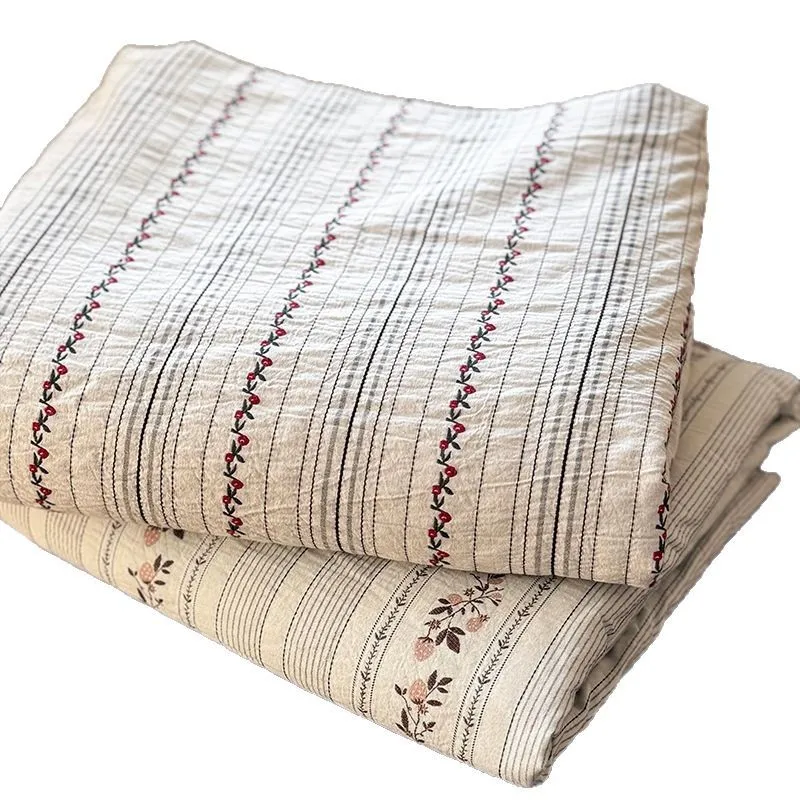 French Class A Maternal and Infant Grade Cotton Washed Cotton Yarn Jacquard Four-piece Sheet Set