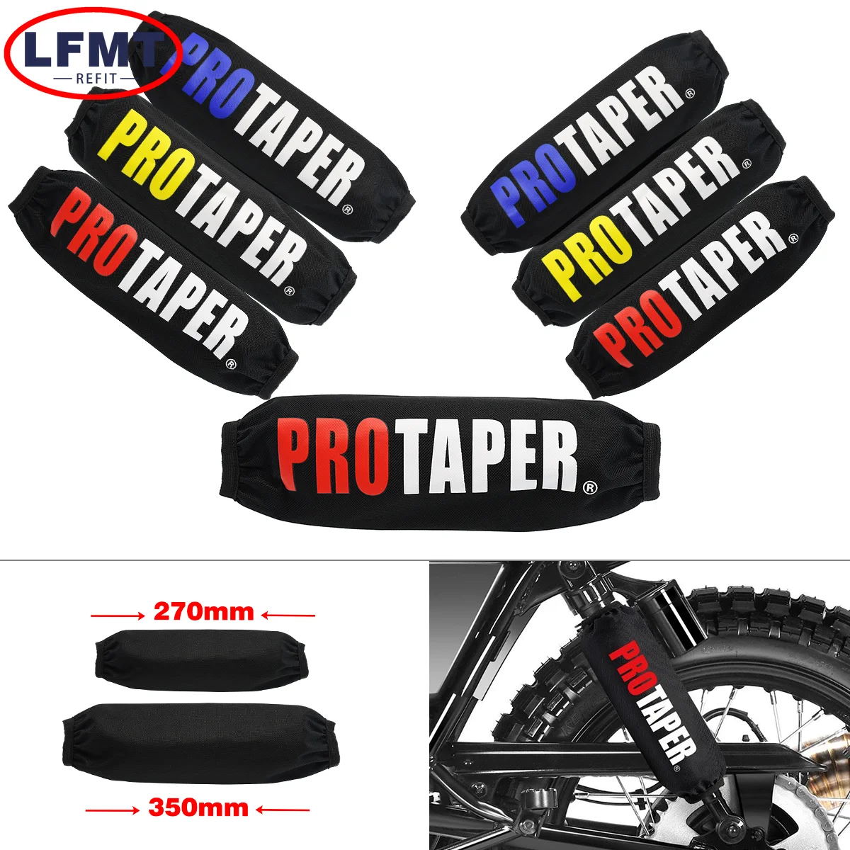 27cm 35cm Rear Shock Absorber Suspension Protector Protection Cover Universal For All Dirt Pit Bike Motorcycle Quad Scooter ATV