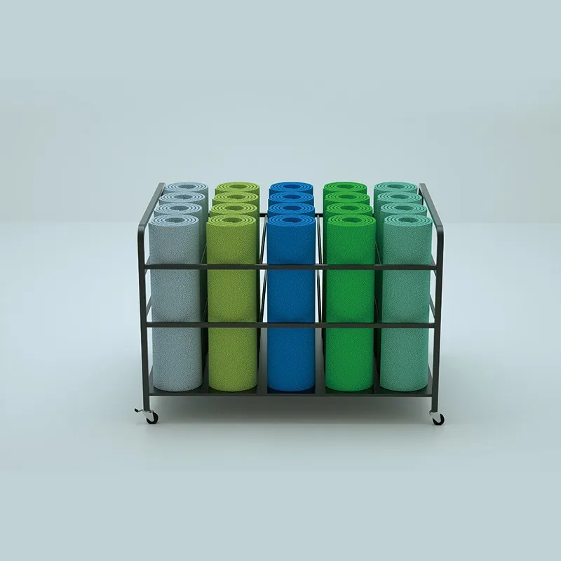 

Yoga mat storage rack Home finishing rack Multi-layer floor mobile rack