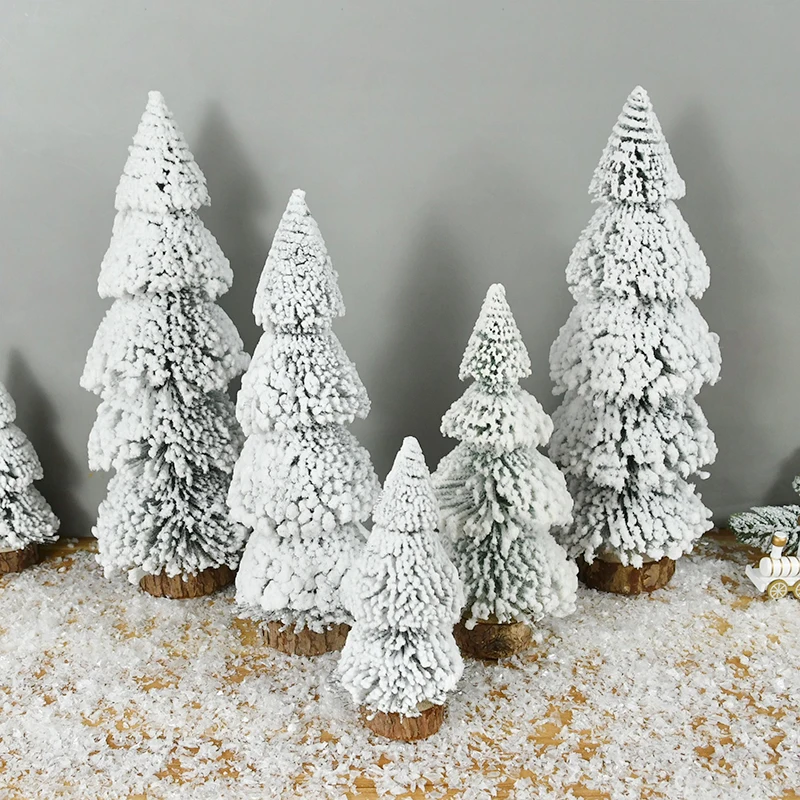 

Mini Small Christmas Tree Desktop Decoration Cedar Needle Tree Xmas New Year Home Decor Christmas DIY Ornament