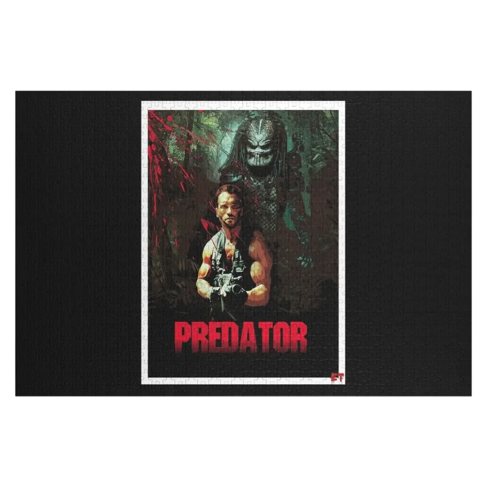 Predator-rompecabezas clásico para niños, rompecabezas con foto, nombre personalizado, juguete para niños, accesorios de Diorama, juguetes personalizados