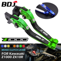 BDJ Ninja Z1000 CNC Brake Clutch Lever Set Brake Clutch Lever Motorcycle Adjustable Folding Lever For Kawasaki Z1000 2007-2016