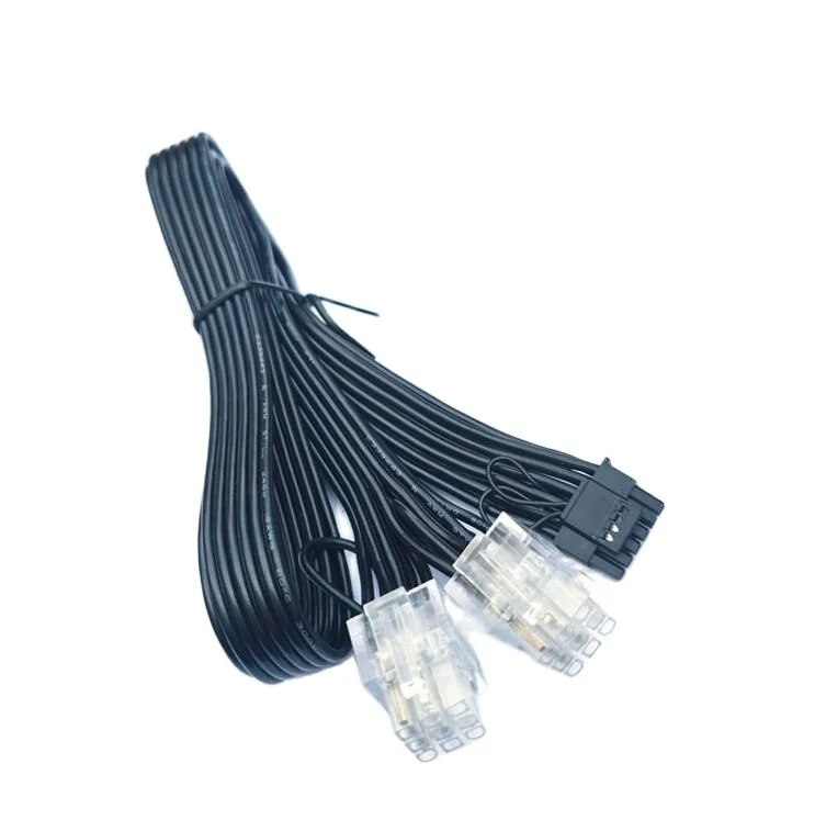 For SUPER flower Dual 9pin to 16pin(12+4) 12VHPWR PCIE5.0 Modular Power Supply Cable for 9pin Leadex Series Modular Power Supply image 2