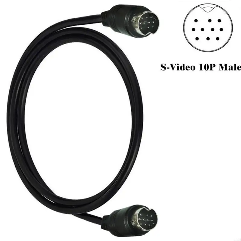 10Pin S-video Cable Male to Male for TV Projector Video Receiver Camcorders
