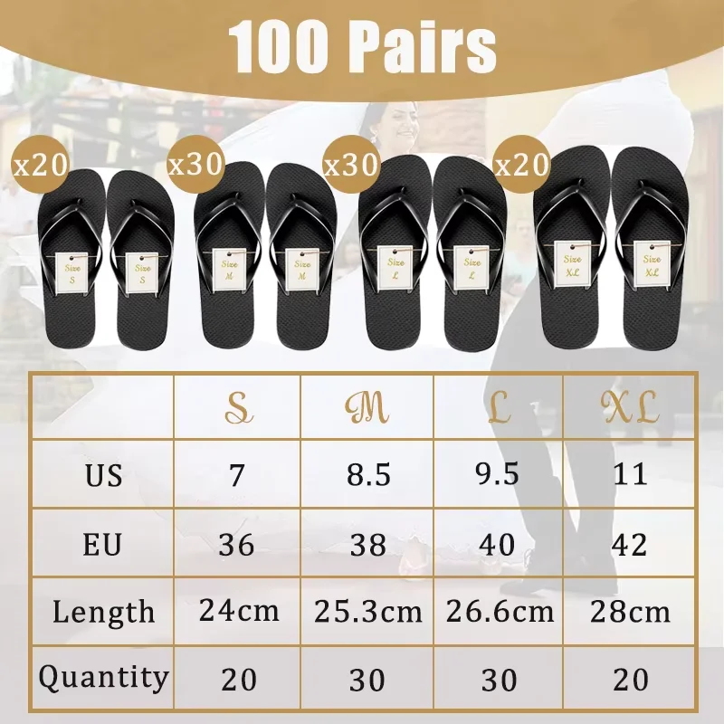 24-120 paar bruiloft slippers voor gasten bulk hotel spa bruiloft sandalen pantoffels met maat gunsten bruiloft gunsten voor gasten - afbeelding 1