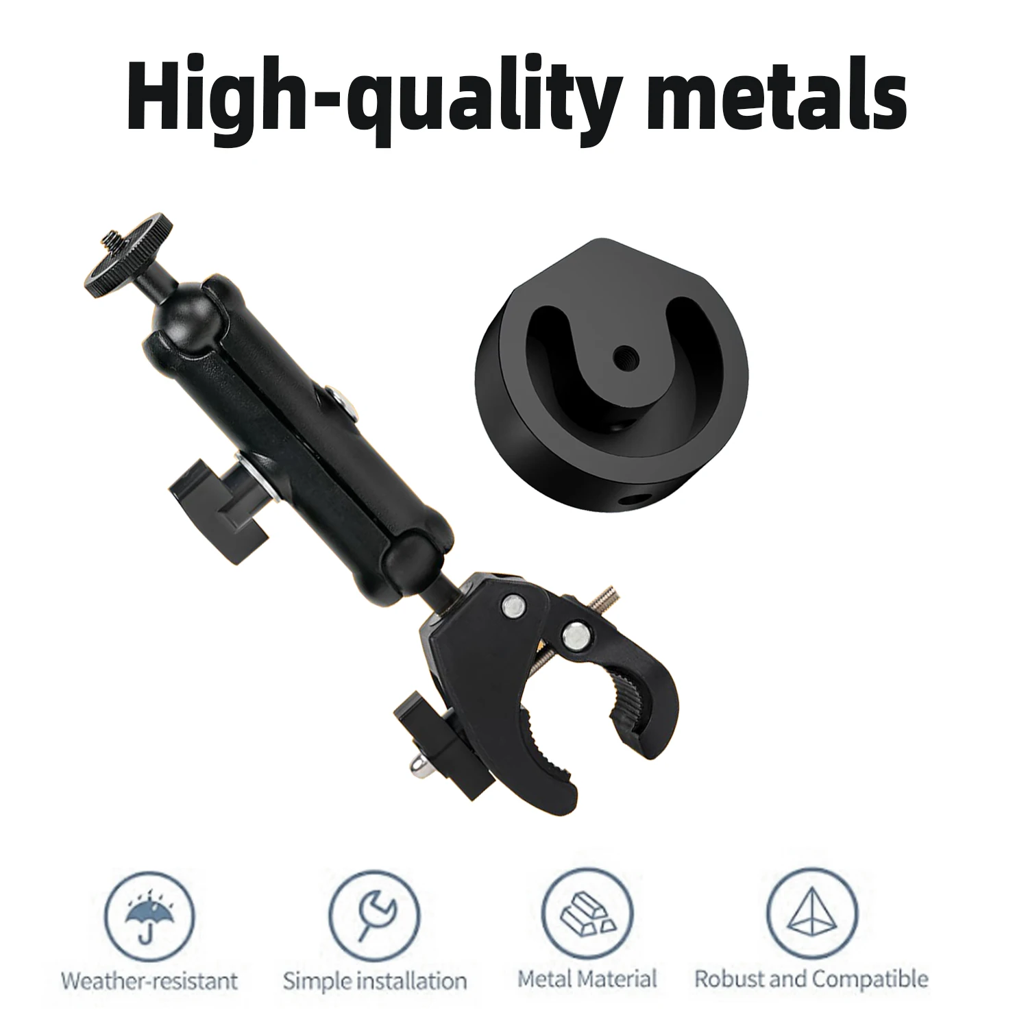 Starlink Bracket Adjustable 360° Rotation Grip Bracket for Starlink Mini Accessory Windproof Outdoor Satellite Antenna Bracket