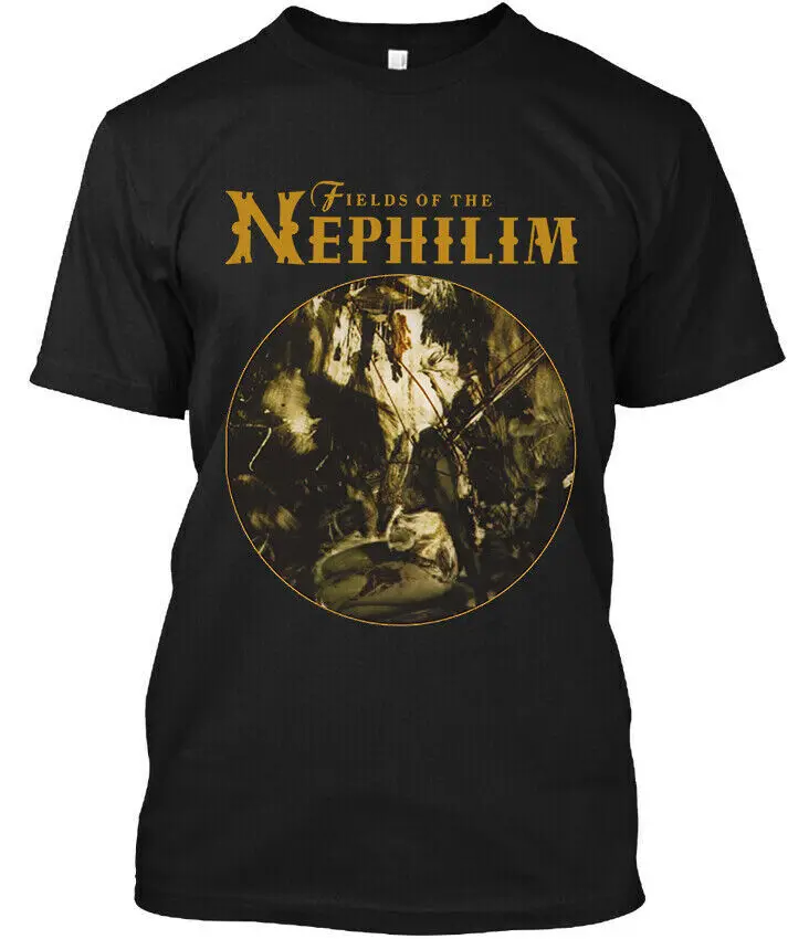 

NEW! POPULAR! Fields of the Nephilim Elizium English Music Graphic T-Shirt S-4XL