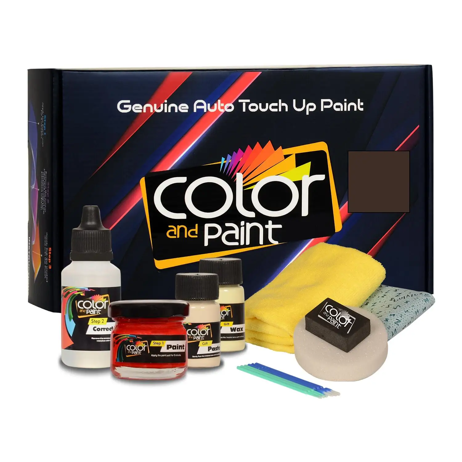 Color and Paint compatible with Ford America Automotive Touch Up Paint - MEDIUM BROWN MET-THIS-Basic Care