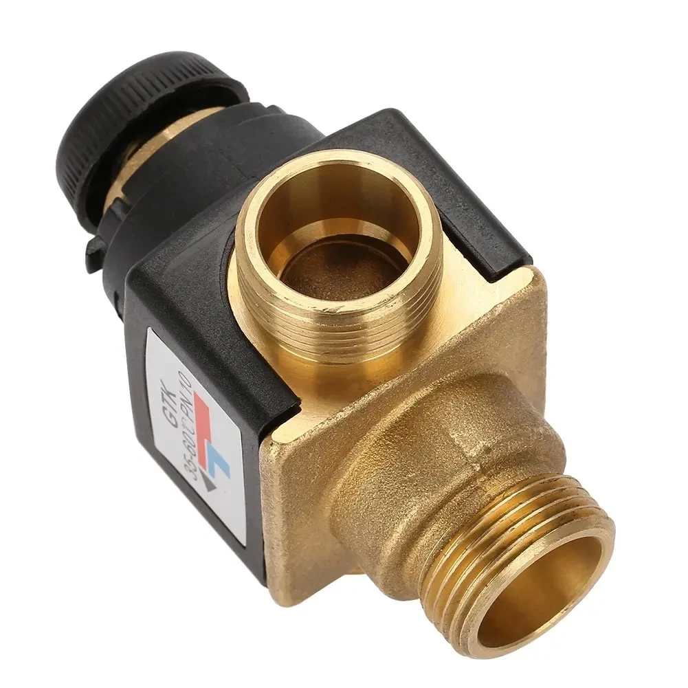 3 Way DN20 Thermostatic Mixing Valve Male Thread Brass Mixing Valve for Small Floor Heating Circulation