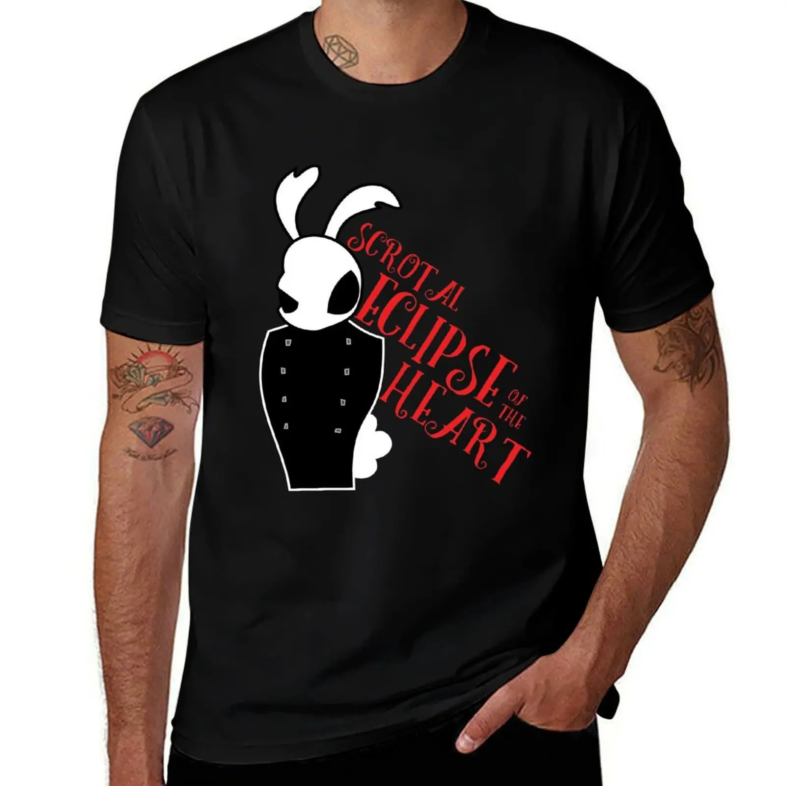 Футболка Scrotal Eclipse of the Heart с графическим рисунком, винтажные футболки, мужская одежда, новое издание, мужская футболка большого размера Футболка Scrotal Eclipse of the Heart с графическим рисунком, винтажные футболки, мужская одежда, новое издание, мужская футболка большого размера