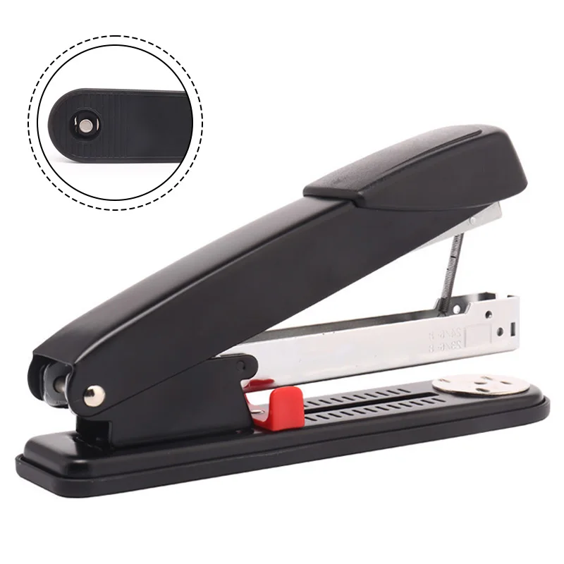 Hand Held Stapler For Durable Metal Stapler With Large Paper Feed Depth For Office School Binds For 50 Sheets Effortlessly!