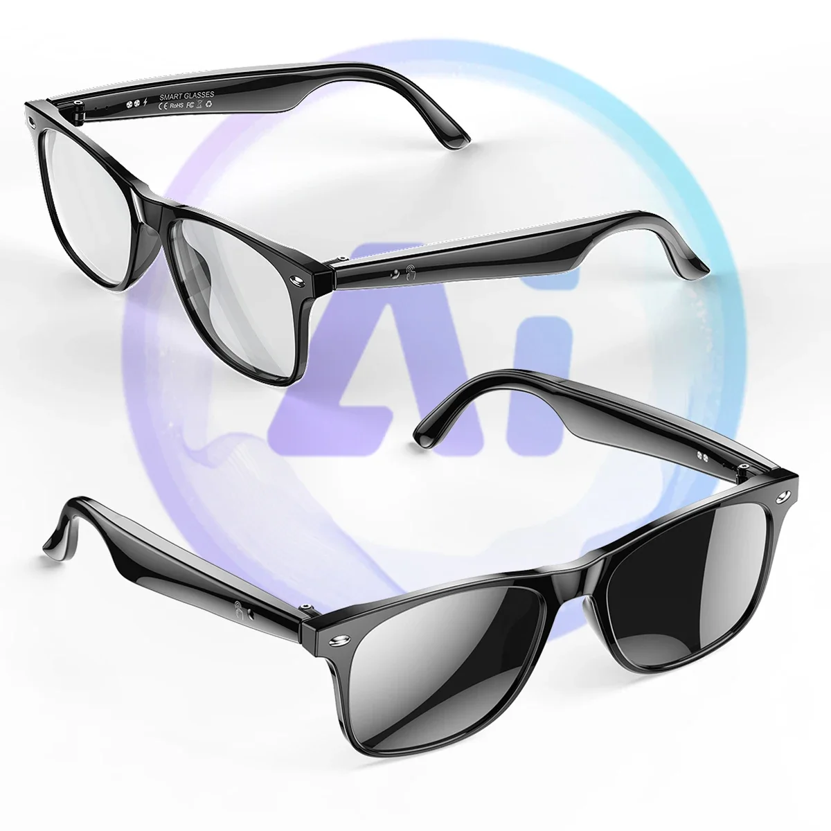 

KAPULUN AI Translator Smart Glasses, AI-Powered Smart Glasses, Real-Time Translation,110+ Languages,Simultaneous Interpretation