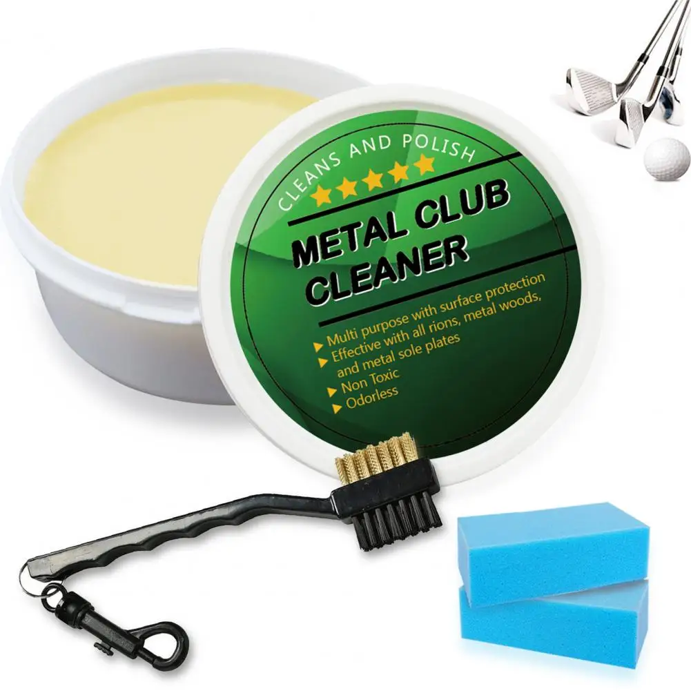 Golf Metal Club Cleaner Rust Remover Golf Iron Polishing Kit Wedges Putters Brush Cleaner Sponge GolfAccessories GolfClub Care