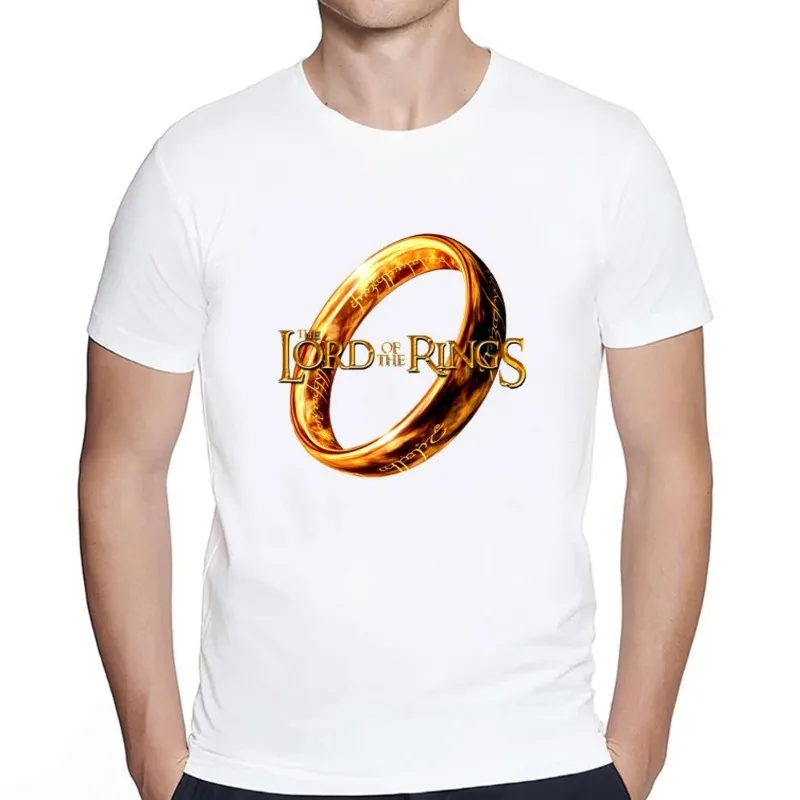 

Film The L-Lord of the R-Rings T Shirt Men Couple Combination Clothes Short Sleeve Collar Fashion Women Cotton