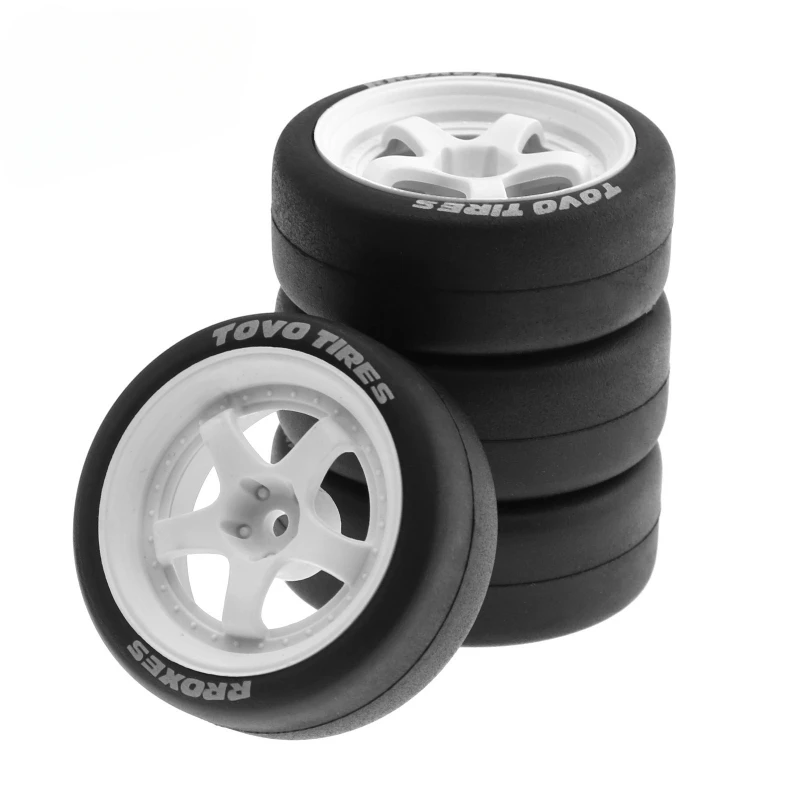 

1/10 RC Rally Drift Tires 65mm On Road Racing Car Wheels Tyres for Tamiya TT01 TT02 XV01 XV02 PTG-2 HSP HPI Kyosho