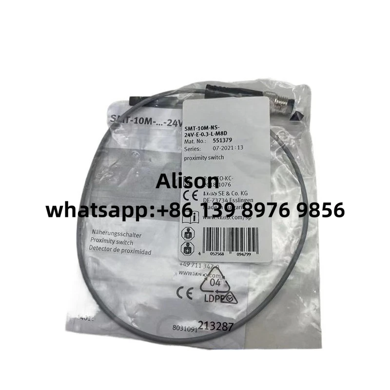 

proximity switch SMT-10M-NS-24V-E-0.3-L-M8D 551379 551380