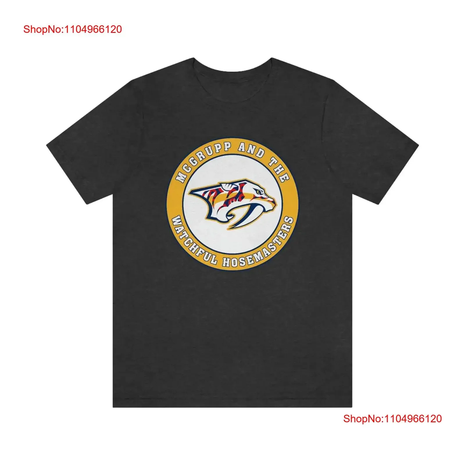 

Phish Nashville McGrupp and the Watchful Hosemasters Jersey T Shirt vintage Washed Casual Versatile Top For Everyday Wear