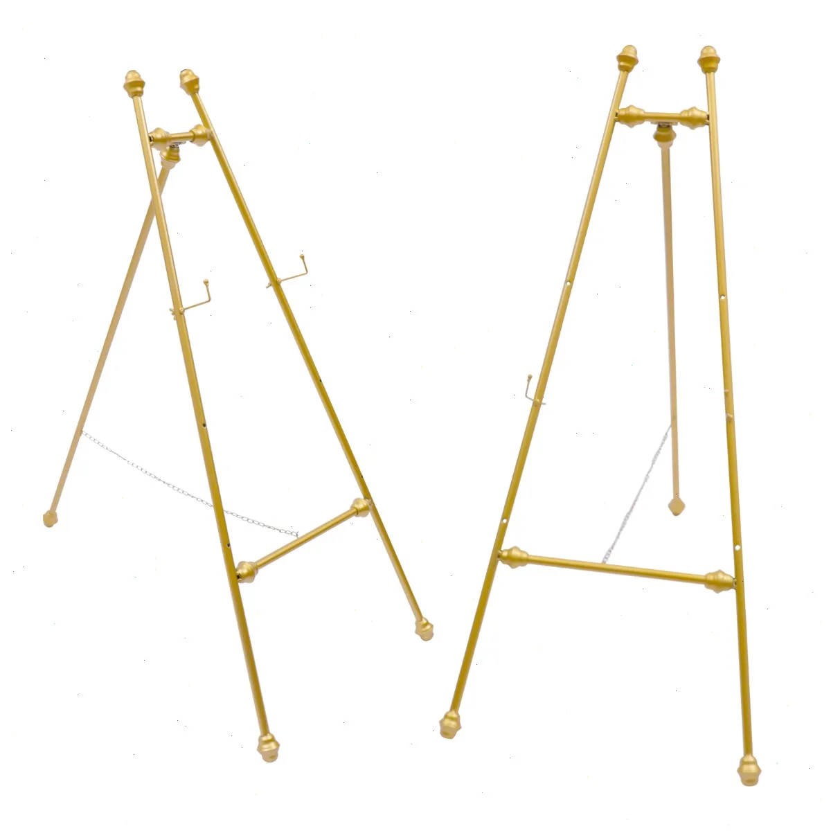 2Pcs 19.7*24.4*46.5 Inch Wedding Easel Stand Set, Floor Easel Stand for Welcome Sign, Elegant Wedding Photo Frame Display ﻿