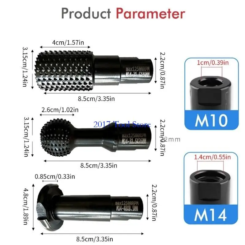 K92A Woodworking Polishing Tools Rotary Burr Rasp Set for Different Materials