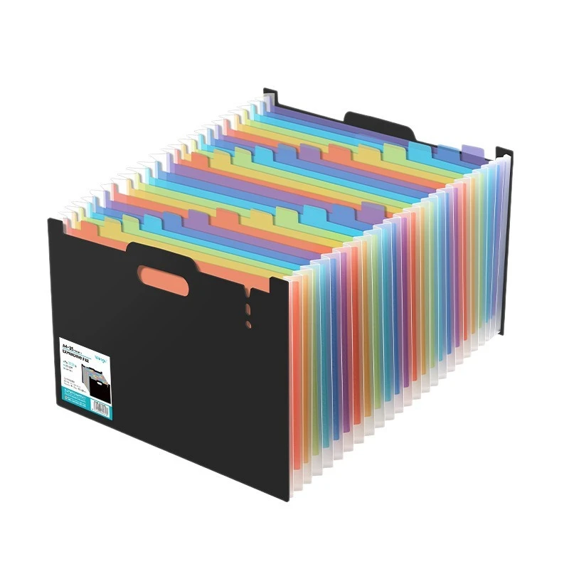 1PC Large Capacity Student Multi Layer Exam Paper Storage Bag, Vertical Scalable Classified Folder