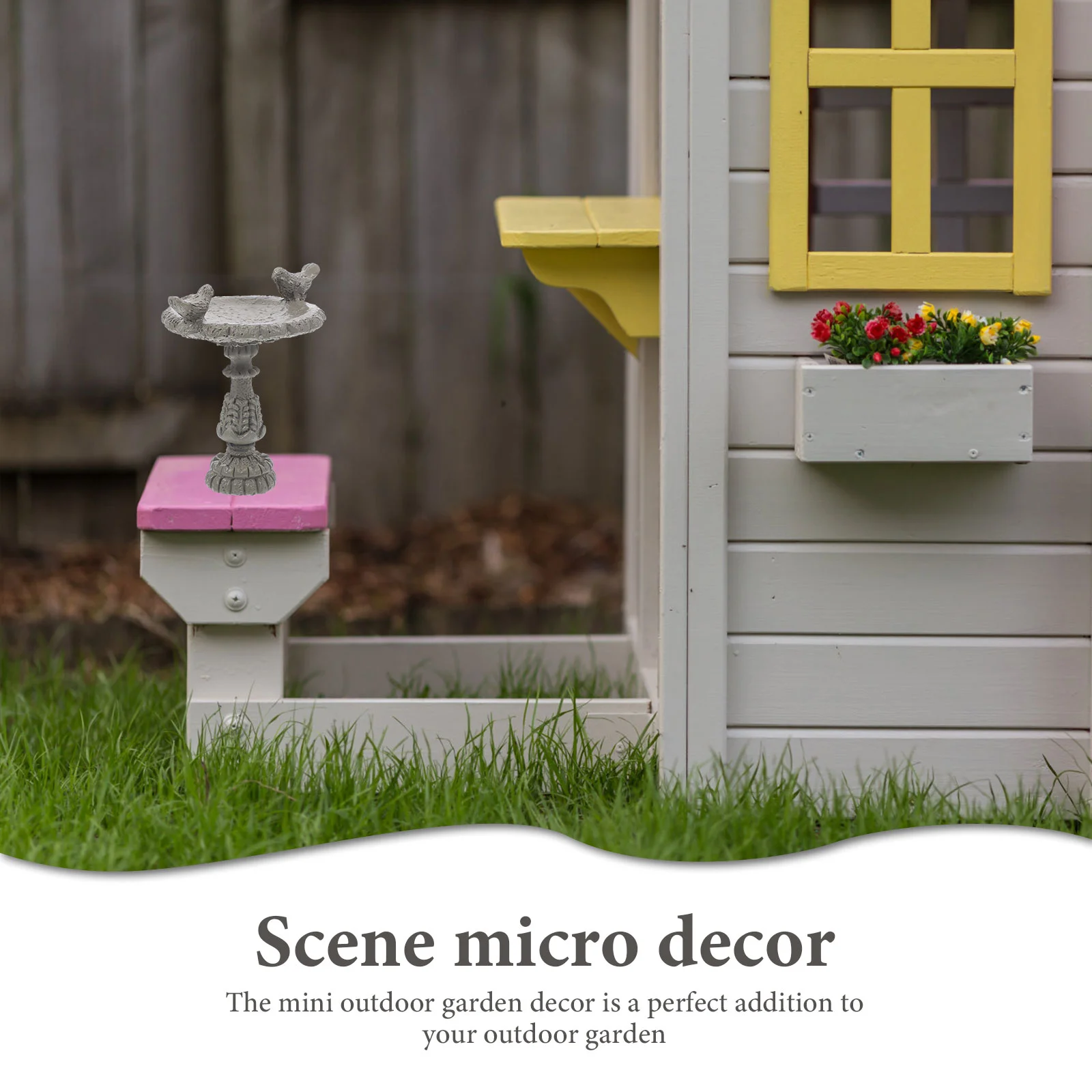 Pool Scene Micro Decor Mini House Decorative Toy Room Resin Dollhouse Furniture