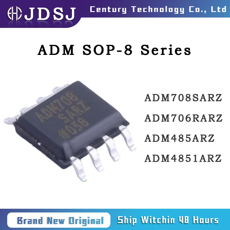 5PCS ADM708SARZ ADM706RARZ ADM485ARZ ADM4851ARZ Brand New Original IC Chip