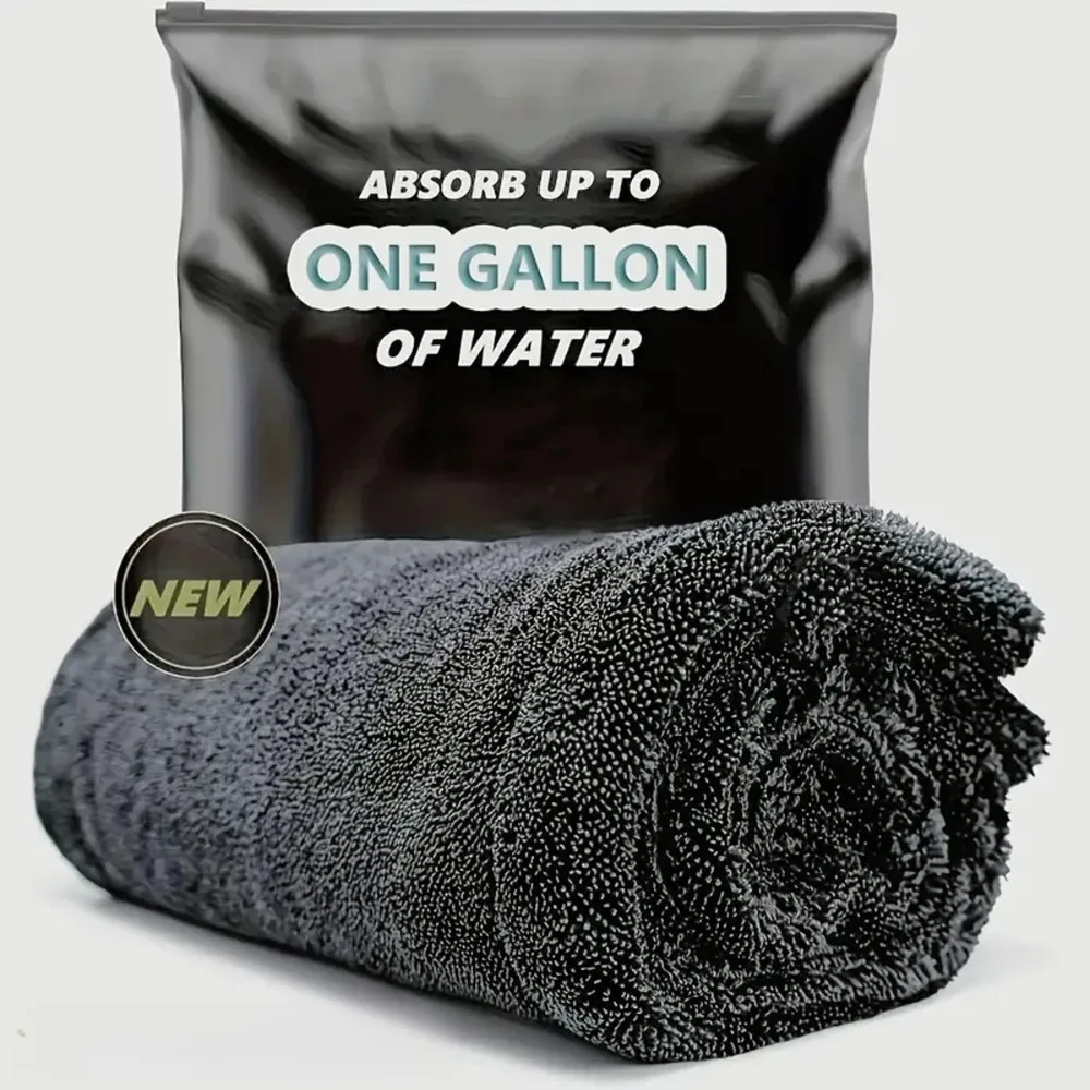 Car microfiber towels, large-sized and highly absorbent car cleaning cloths, efficient cleaning rags