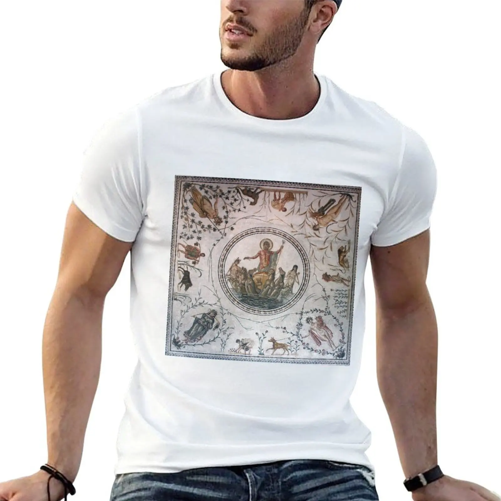 Mosaic of Neptune T-Shirt vintage clothes cotton graphic tees mens clothing