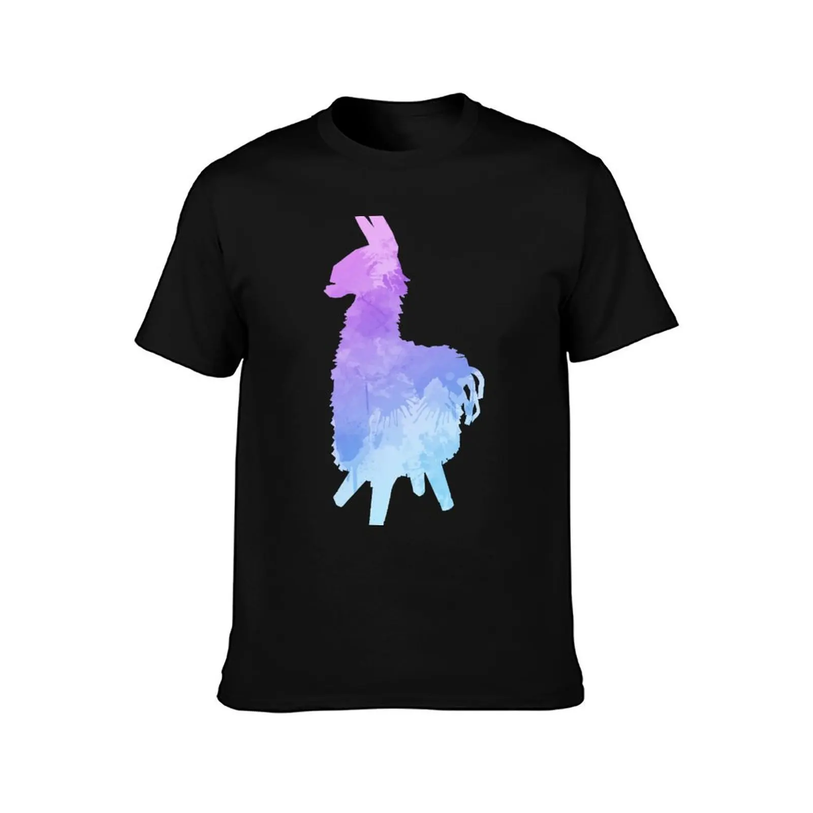 Llama Inspired Silhouette T-Shirt Christmas Casual Short Sleeve Top