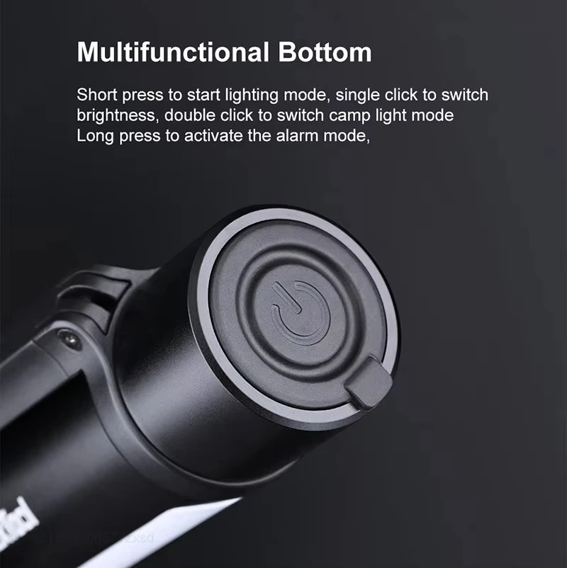 Nextool في الهواء الطلق 6 في 1 مصباح يدوي للتكبير متعدد الوظائف المحمولة الصوت ضوء إنذار 1000lm مقاوم للماء 2600mAh مصباح ليد جيب