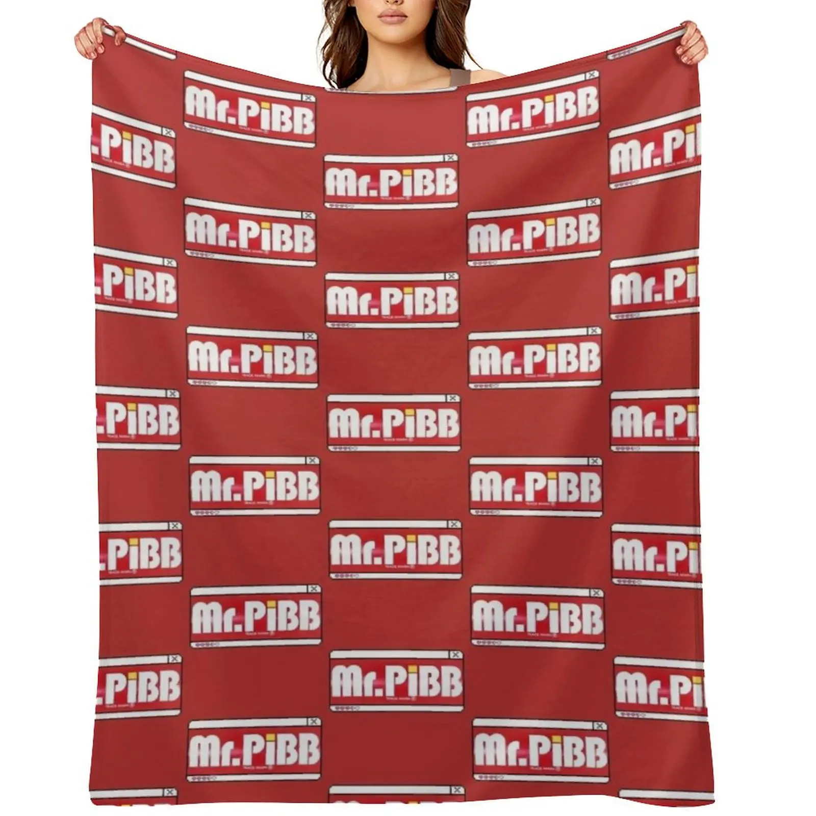 

Mr. Pibb Throw Blanket Blankets For Sofas anime Decoratives halloween Blankets