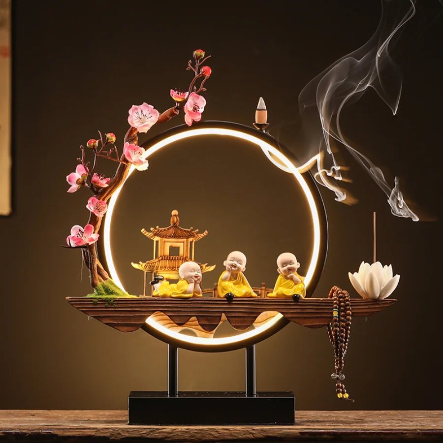 

Decoration Incense Burner Ornament Nature Electric Flower Incense Burner Vintage Chinese Aesthetic Bruleur D’encens Oil Burners