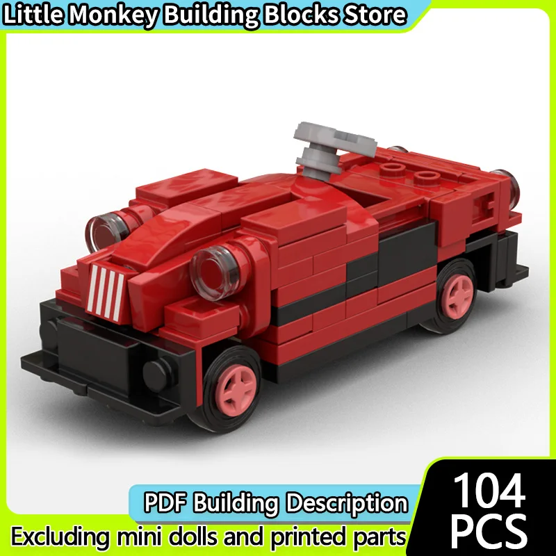 

Speed Racing Car Model MOC Building Bricks Electric Microcar Modular Technology Children Holiday Gifts Assemble Toys Suit