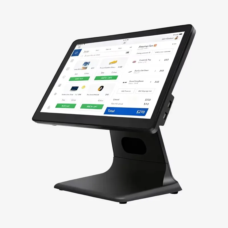 2026 OEM Customizable Ultra-Thin Touch Screen POS All-in-One Cash Register High-End 4+64GB Windows Android System POS Terminal