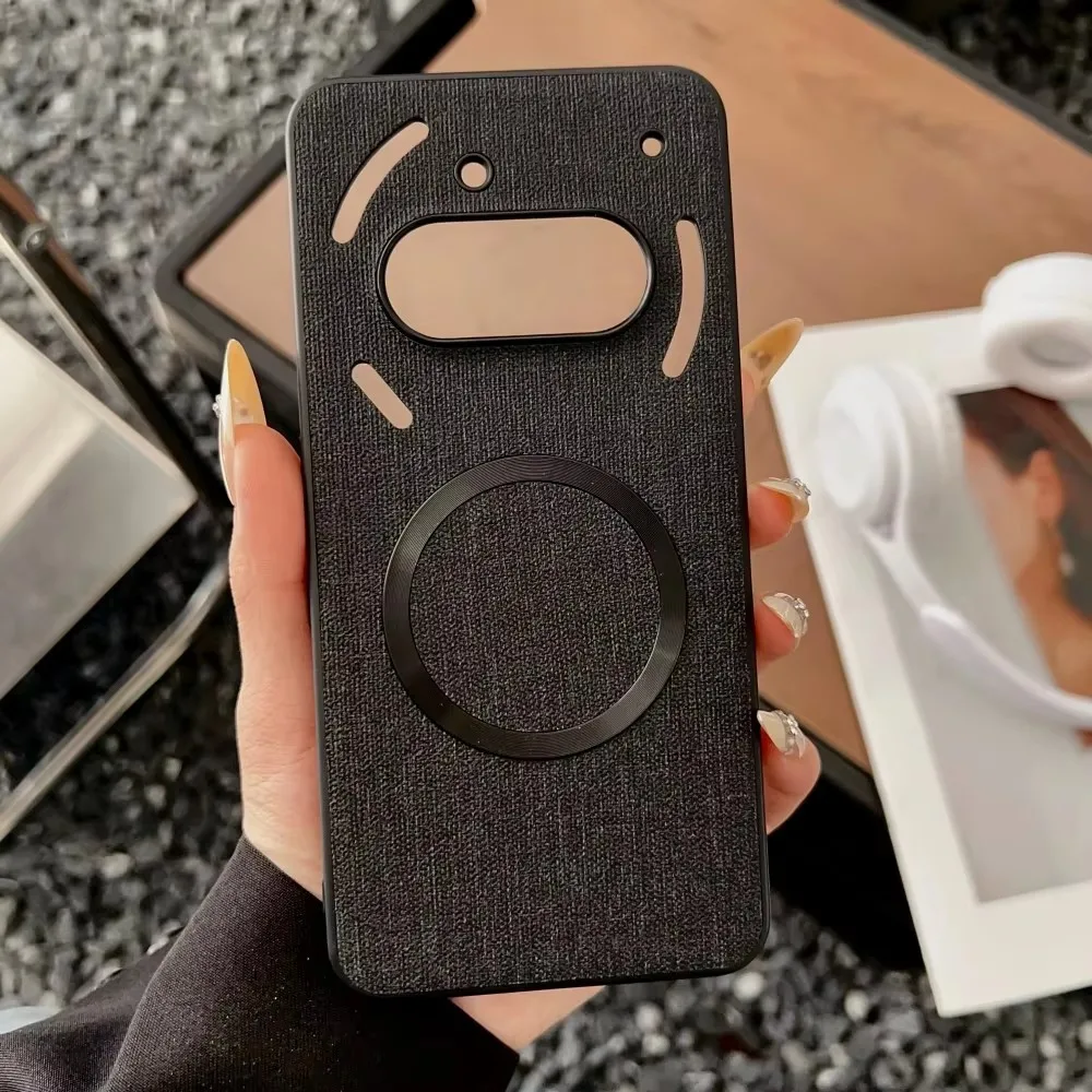 For Nothing Phone 3A Pro Case Luxury PU Magnetic Wireless Charging Protective Back Cover Case For Nothing Phone 3A 2A 3 A Shell