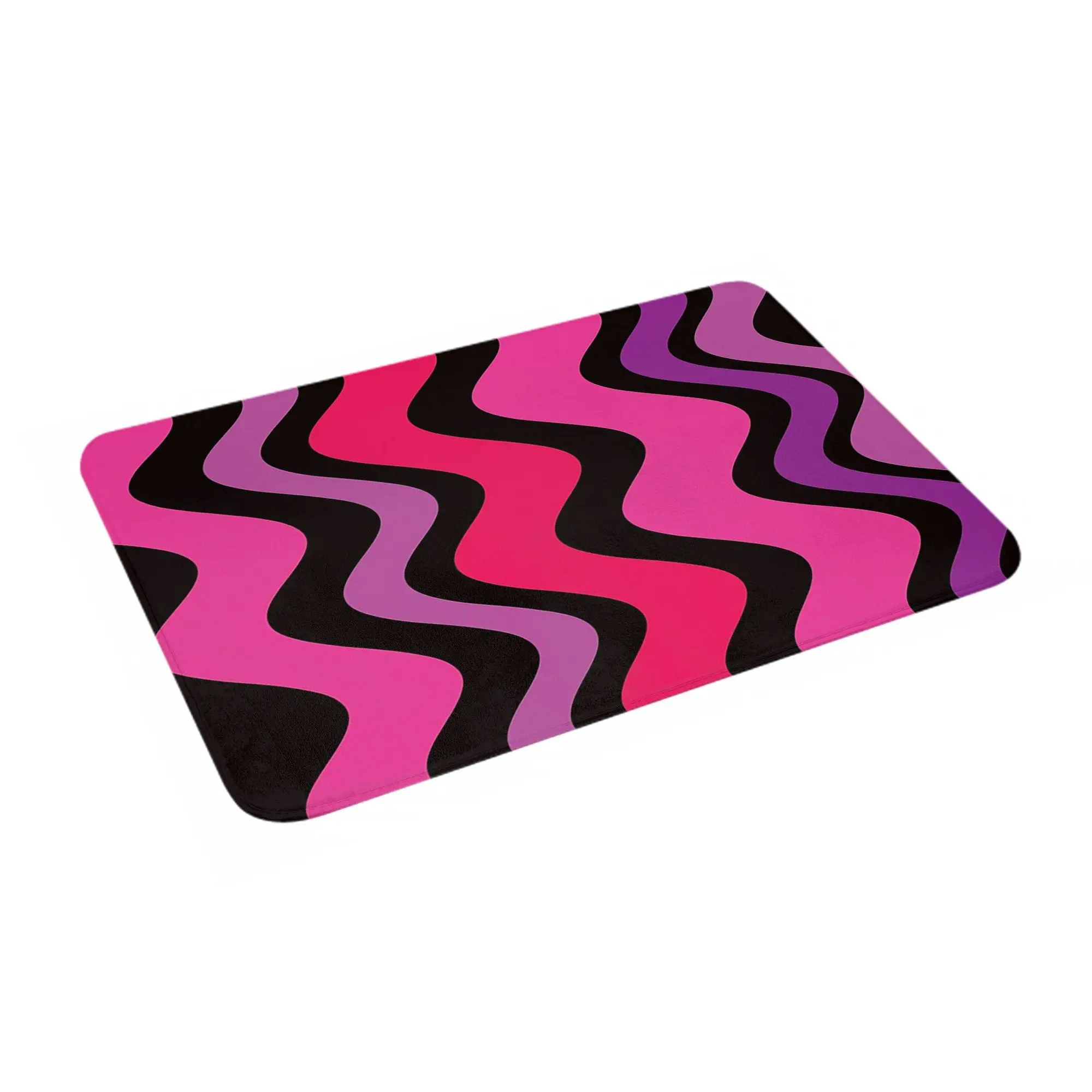 Wavy Gravy Groovy Evening Sunset Psychedelics Non-slip Doormat Floor Mat Rug for Kitchen Entrance Home Bathroom Footpad Mats
