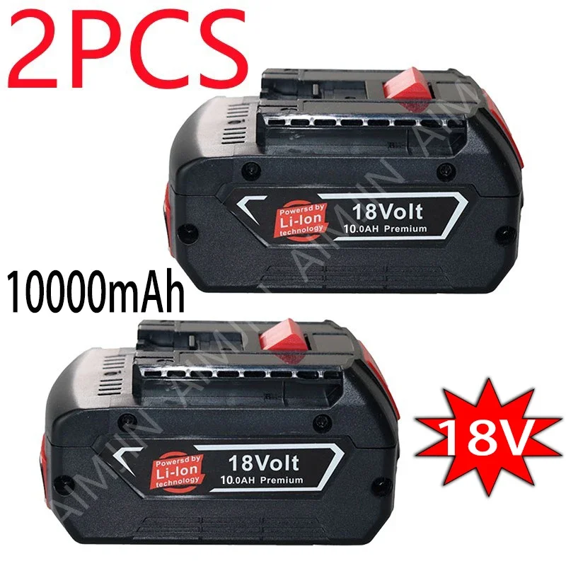 

For Bosch18V Battery 10.0Ah Lithium Ion Power Tool Rechargeable Battery Electric Drill Suitable For Models BAT609,BAT618, BAT610