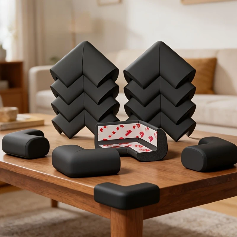 4Pack Foam Corner Guards, multi-purpose bumpers for tables, cabinets, stairs and furniture.