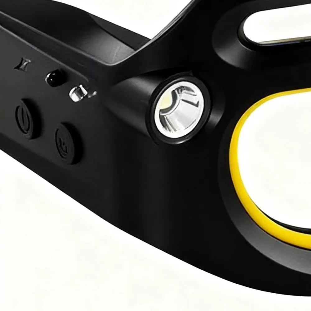 5 Modes LED Glasses Headlights Safety Windproof Outdoor Cycling Headlights Rechargeable Detachable Multifunctional Headlamp