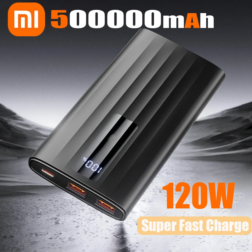 

Xiaomi Power Bank 50000mAh 120W Fast Charging Portable Charger External Battery For iPhone 15 14 13 Samsung Huawei Powerbank