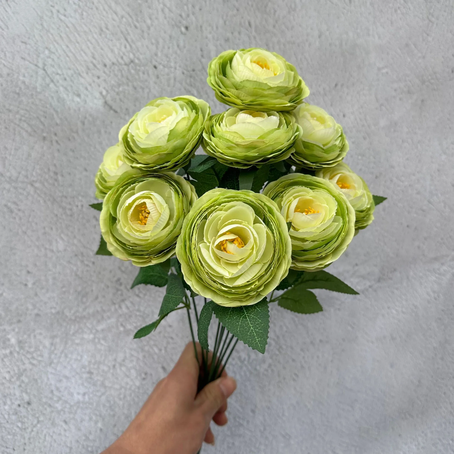 9-Köpfiger Strauß Künstliche Eustoma-Blumen, Exquisite Blumendekoration für Heimdekoration, Hochzeitsarrangements, Party-Hintergrund – Detail 5