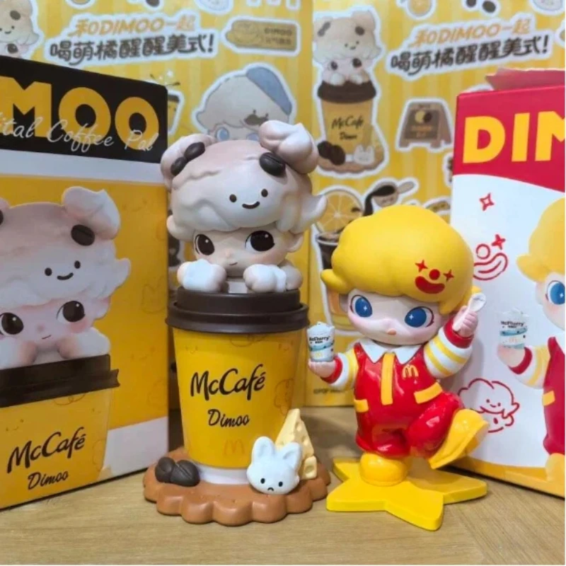 

Genuine Pop Mart Dimoo Mccafe Mcflurry Vital Coffee Pal Limited Edition Collectible Blind Box Toy Figure Couple Gift Souvenir