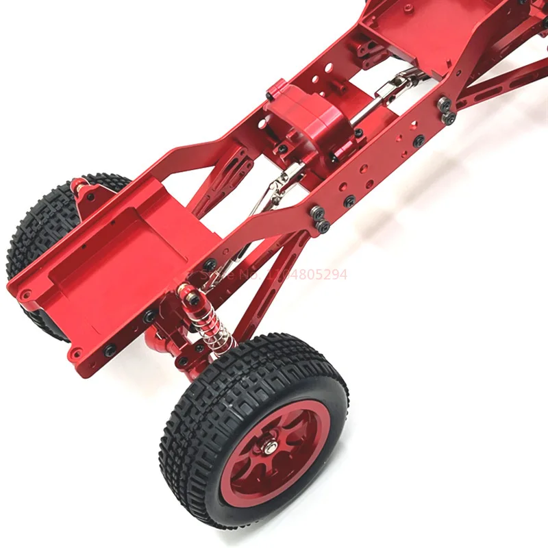 Mn 1/12 Mn168 リモートコントロールカースペアパーツ金属アップグレード修正フロントとリアドアブリッジフレームシャーシ