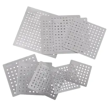 Nerezová ocelová podlahová vpust, síťový kryt, čtvercový odtokový otvor, sprchový lapač vlasů, filtrační zátka, kuchyňské a koupelnové díly 8 nejlepší prodej čtvercový sprchový odtok lapač vlasů - №7