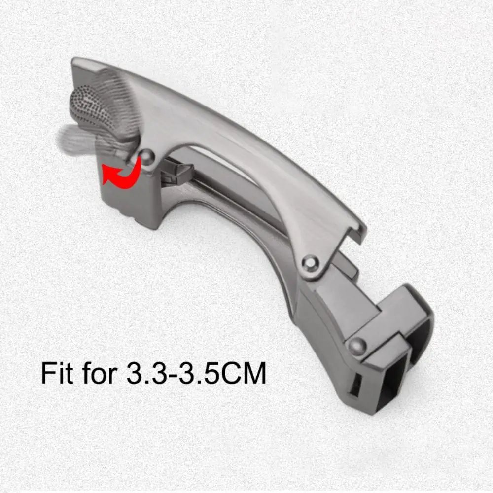 Durable Business Men's Belt Buckle Craft DIY Replacement Belt Automatic Buckles Casual Zinc Alloy End Bar