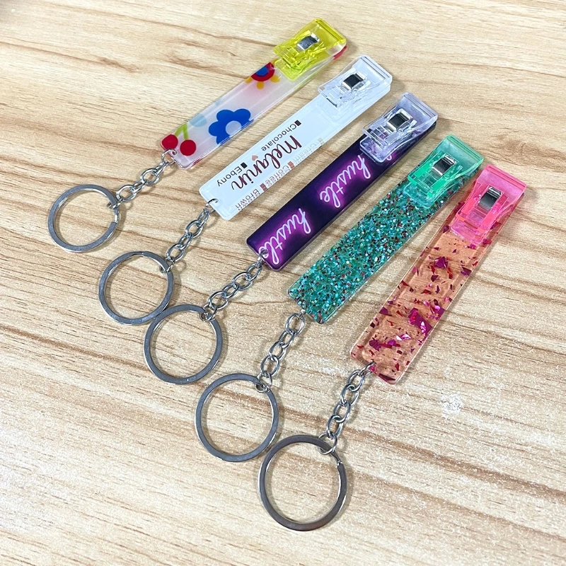 Card Grabber for Long False Nails Clip Taking Out ATM Card Puller Keychain Wallet Hand Tool Button Pusher for Dropship