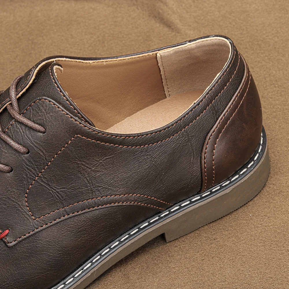 Herrenschuhe Derby-Schuhe für Männer Business-Büro-Stil Herrenschuhe Büroschuhe Formeller Stil Anzugschuhe – Detail 7