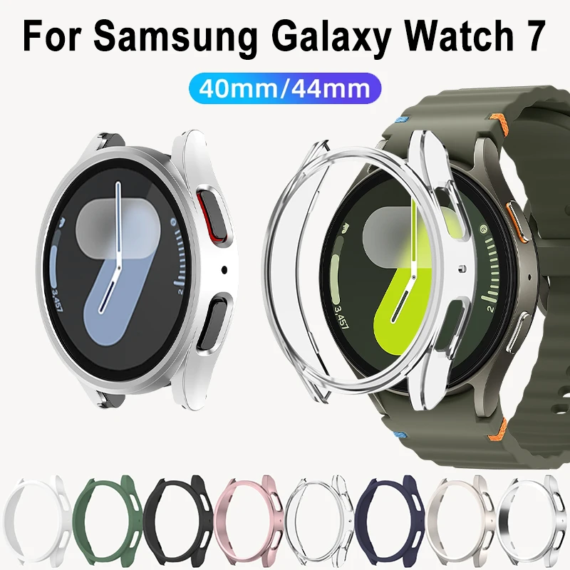 Hoesje Voor Samsung Galaxy Watch 7 40Mm 44Mm Matte Cover Beschermende Holle Bumper Shell Voor Galaxy Watch 7 Smartwatch Accessoires