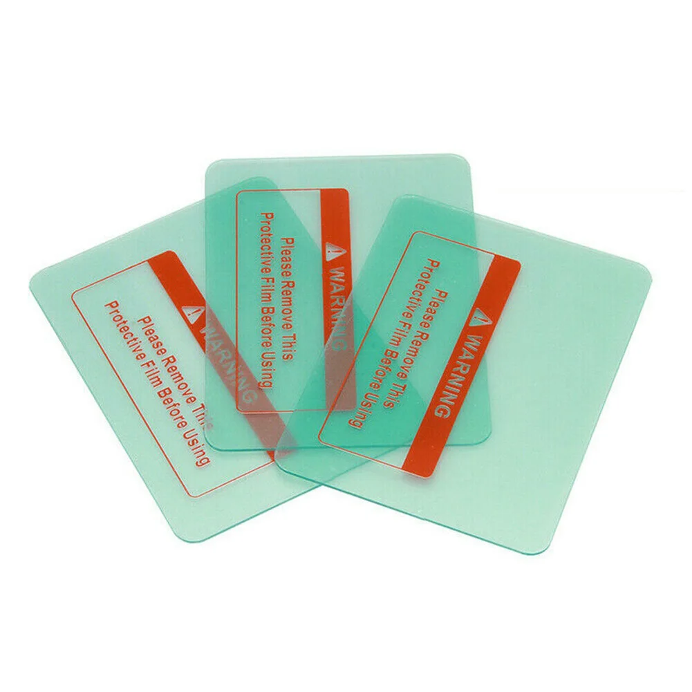 Imagem -05 - Substituição Clear pc Folha Protetora Escudo de Soldagem Capa Lente Protetor Placa para Capacete de Soldagem Máscara 115 mm x 90 mm 10 Peças